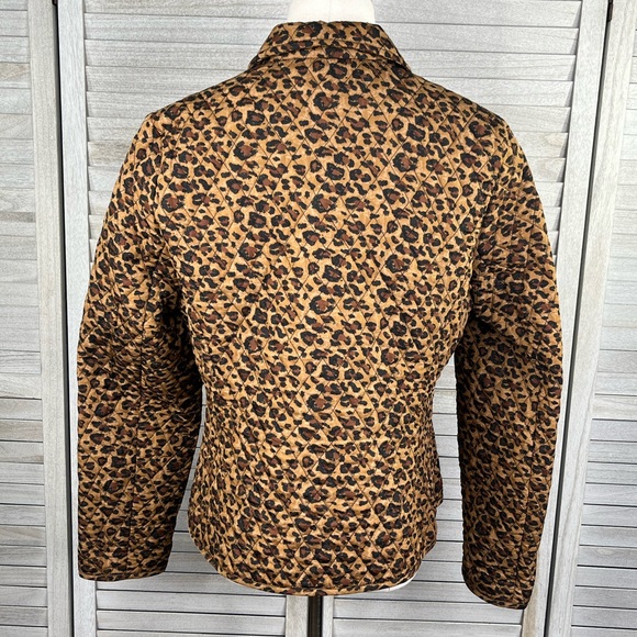 PANTOLOGY Quilted Leopard Print Jacket-10P - Picture 3 of 3